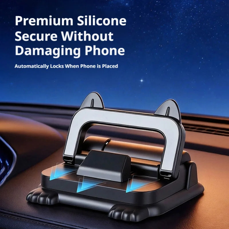 SEAMETAL Universal Car Phone Holder 2-in-1 Temporary Car Parking Number Plate Rotatable GPS Navigation Stand for Car Accessories