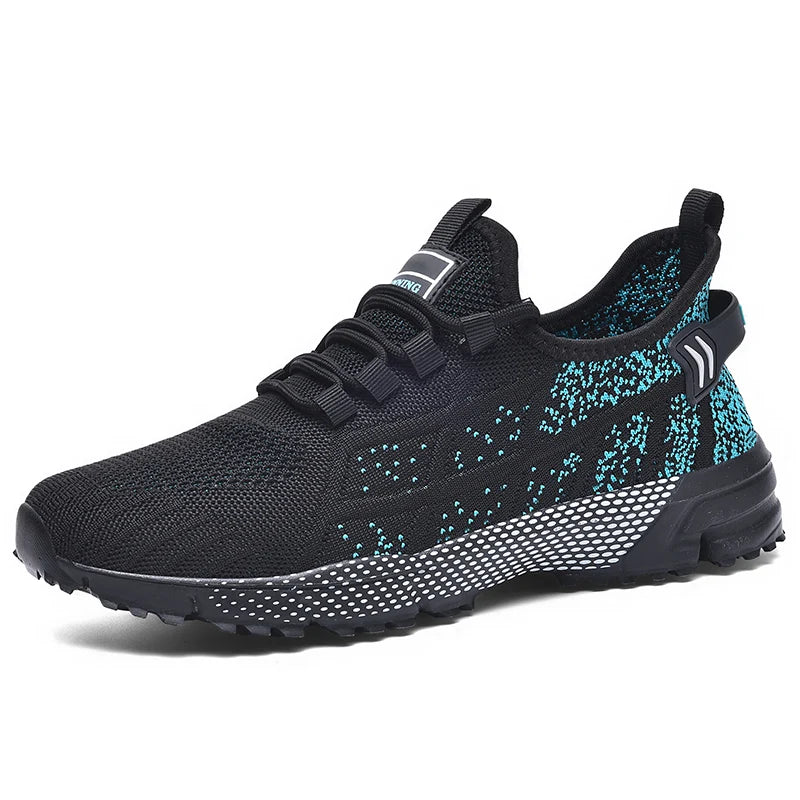 Men's plus size breathable casual sneakers spring summer mesh outdoor racing running shoes student lightweight speed sports shoe