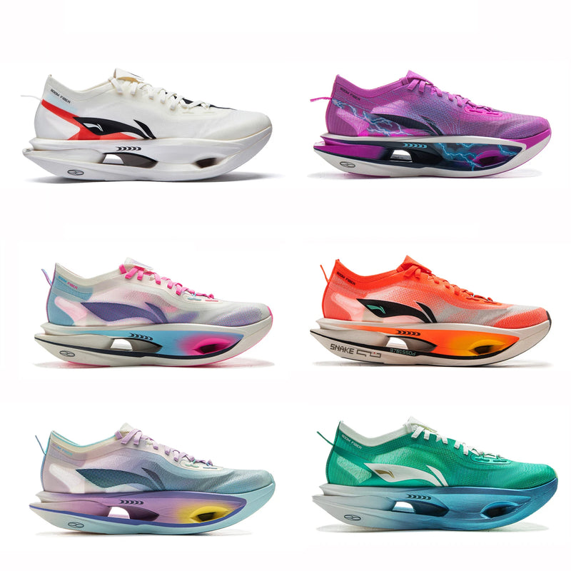 ស្បែកជើងរត់ប្រណាំង Li-Ning Unisex FEIDIAN 5 ULTRA Racing SUPER BOOM Cushion LiNing CARBON-FIBER PLATE Professional Sneaker ARMV005