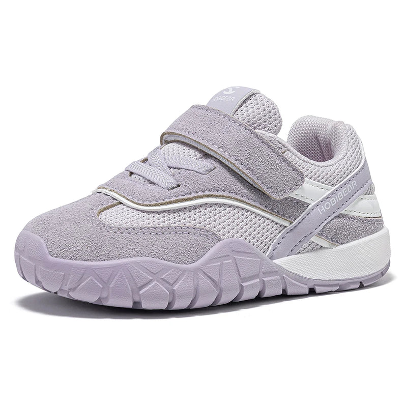 HOBIBEAR Toddler Wide Toe Box Shoes Breathable Lightweight Walking Sneaker Non Slip Hook-Loop Running Shoes for Boys Girls Kids