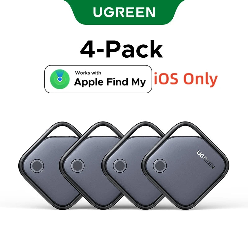 UGREEN Smart Tag Bluetooth Tracker, Keys Finder Item Locator SmartTag Up to 2 Year Battery For iPhone Apple Find My (only IOS)