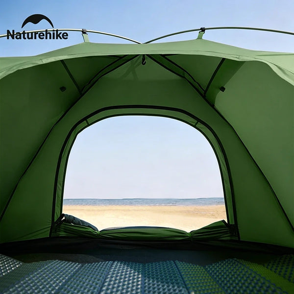 តង់បោះតង់ Naturehike Ultralight សម្រាប់មនុស្ស 1/2 នាក់ តង់ឡើងភ្នំចល័ត ថ្នាំកូតប្រឆាំងកាំរស្មីយូវី UPF 40+ សម្រាប់ទេសចរណ៍នេសាទក្រៅផ្ទះនៅឆ្នេរ