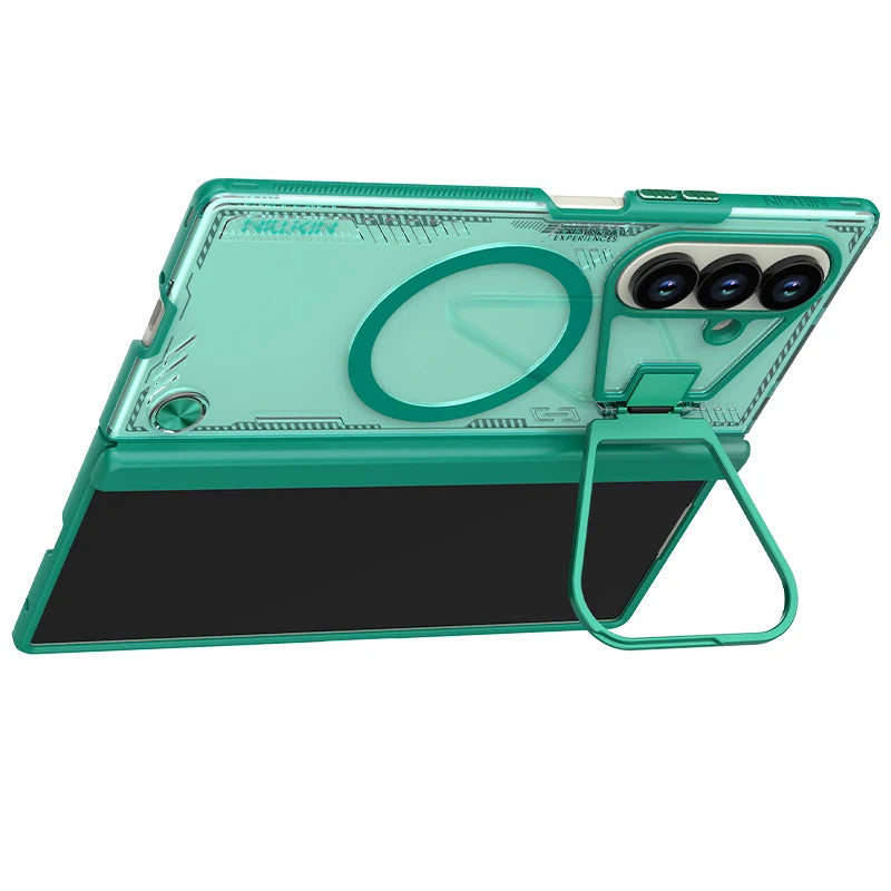 NILLKIN Magsafe Case For Samsung Galaxy Z Fold 7 5G Magnetic Iceblade Prop With Camera Holder Back Cover for Samsung Z Fold 7