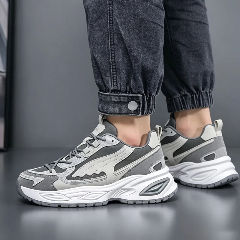 Men's comfort casual sneakers four seasons breathable light soft-sole non-slip outdoor running sports shoes fashion walking shoe
