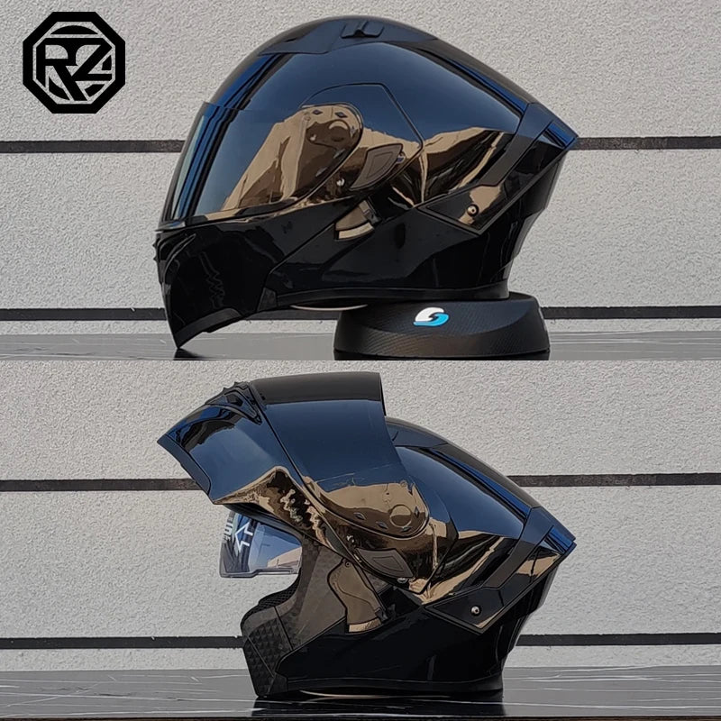2025 Latest Motorcycle Helmet Dual Lens Modular Flip Helmet Casco Para Motos Motorcycle Travel Half Full Helmet capacete