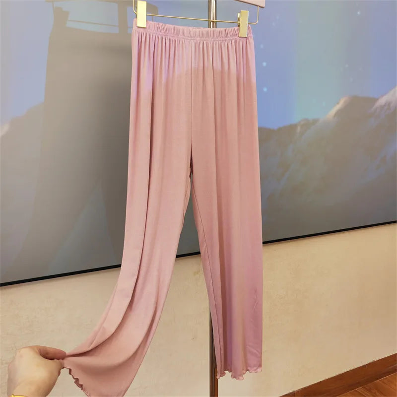 New Sleepwear Pajama Pants For Women Comfort Nightwear Modal Pyjamas Trousers Female Spring Autumn Home Wear Sleep Pantalon