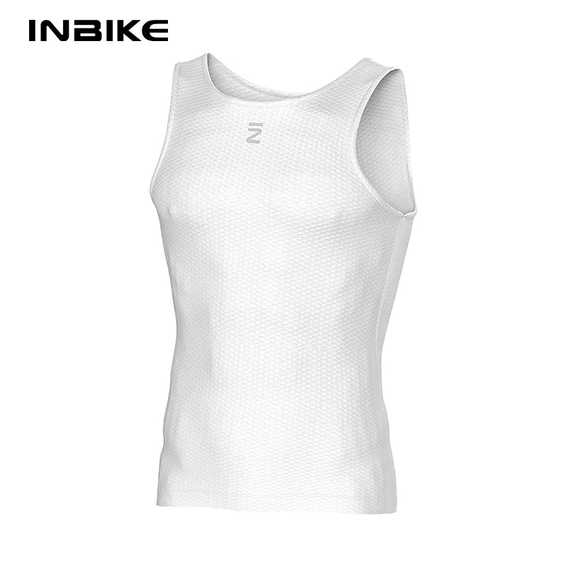 INBIKE Man Cycling Base Layer Sleeveless Quick Dry Bicycle Undershirts Vest Road Bike MTB Clothing Mesh Cycle Underwear Clothes