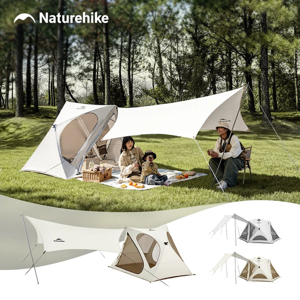 Naturehike Kabi Camping Tent 3 4 Pererson One Touch Tent Outdoor Park Family Canopy Sunshade Portable Quick Deploy Awning Tent