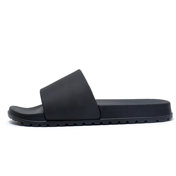 Minimalist Solid Chunky Slide Sandals Anti-Slip Outsole EVA Open Toe Slippers Indoor Shower Outdoor Beach Casual Slides