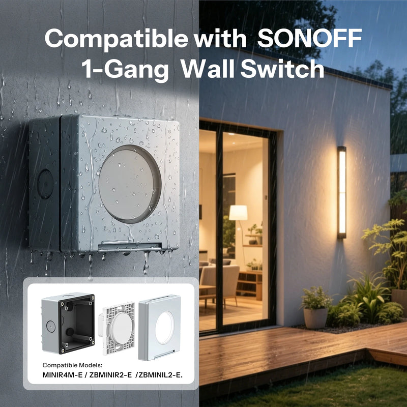 SONOFF EWPB Fusion Series IP65 Outdoor Waterproof Box V-0 Flame-Retardant PC Housing Designed for the Fusion Series