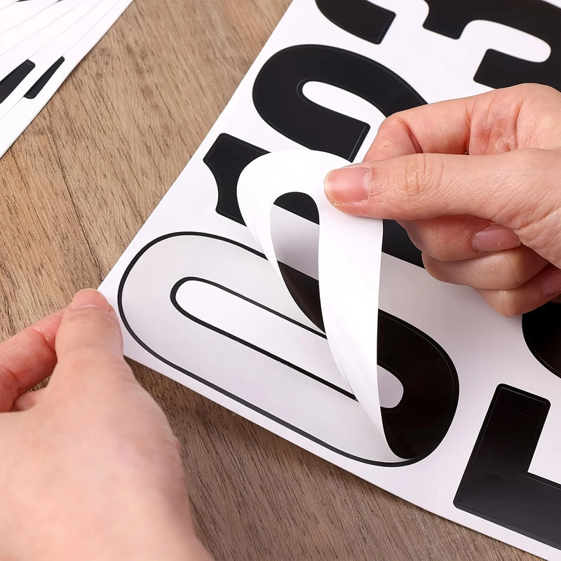 1/2/3pcs 4inch 0 to 9 digit stickers, waterproof stickers for mailbox house number labels, suitable for office, school, and home