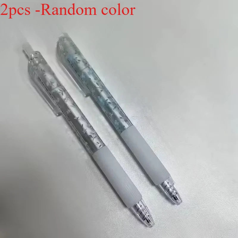 retractable gel ink pens - 0.5mm, quick-drying black refill,  for writing smoothly in diaries and office stationery gel pens