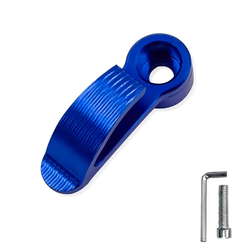 1set Universal Motorcycle Hook/Storage & Helmet Holder for Electric Additions, Aluminum Alloy, Single Hole Handlebar Hook