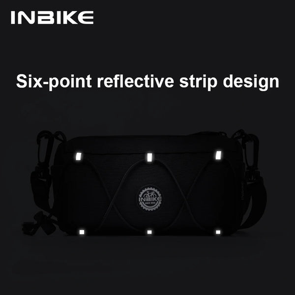 INBIKE Bike Handlebar Bag Water-Resistant Bicycle Front Bag Storage with Shoulder Strap Road Mountain Bike Cycling Travel Bags