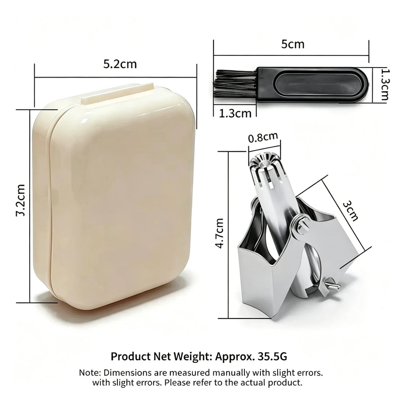 Stainless Steel Manual Nose Hair Trimmer For Men Women Washable Mechanical Nose Hair Remover Portable Nose Clipper