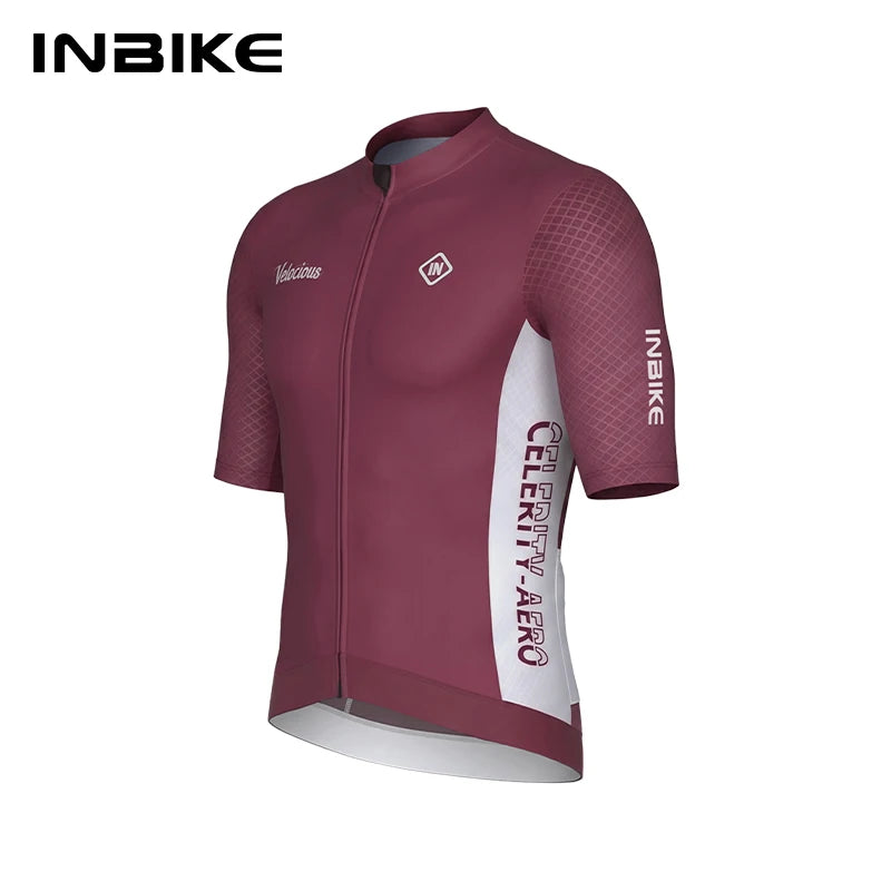 INBIKE MTB Road Bike Jersey for Men Mountain Biking Summer Men's Cycling Top Quick-Dry Ultra-Breathable Mountain Bike Shirts Man