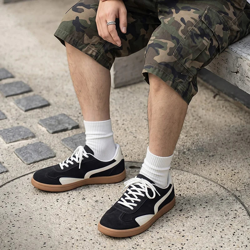 Men's casual preppy shoes four season new breathable light soft-sole non-slip comfort fashion outdoor walking sports board shoes