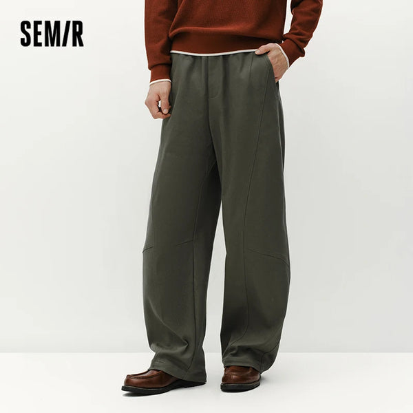 ខោបុរស Semir ជើងកោង សមល្មមសម្រាប់ធ្វើដំណើរទៅធ្វើការ រចនាប័ទ្មរដូវរងាថ្មី ឆ្នាំ២០២៦ ស្លៀកប្រចាំថ្ងៃ រចនាប័ទ្មទីក្រុង រចនាប័ទ្មធម្មតាសម្រាប់អាកាសធាតុត្រជាក់