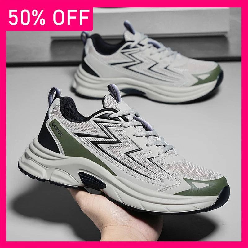 Men Sports Shoes Summer Casual Running Anti Slip Wear-resistant Training Shoes 2026 New Light Breathable Outdoor Tennis Shoes