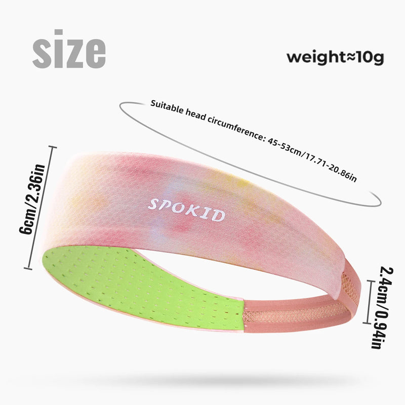 WRELS Kids Headband Sweatband Mesh Breathable Reflective Hair Band Elastic Ultralight Boys Girls Running Sports Headband