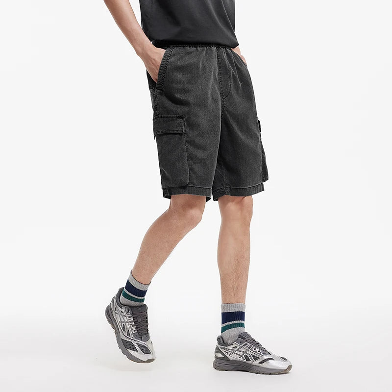 Semir Mens Denim Shorts 2026 Loose Workwear Style Lightweight Casual Outdoor Soft Daily Wear