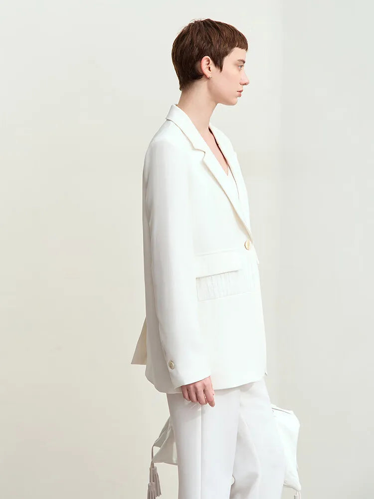 អាវធំនារី Amii Minimalism 2025 រដូវស្លឹកឈើជ្រុះថ្មីសម្រាប់នារីការិយាល័យ រចនាបថចរ ស្មា វិជ្ជាជីវៈ អាវក្រៅរលុង 12443009