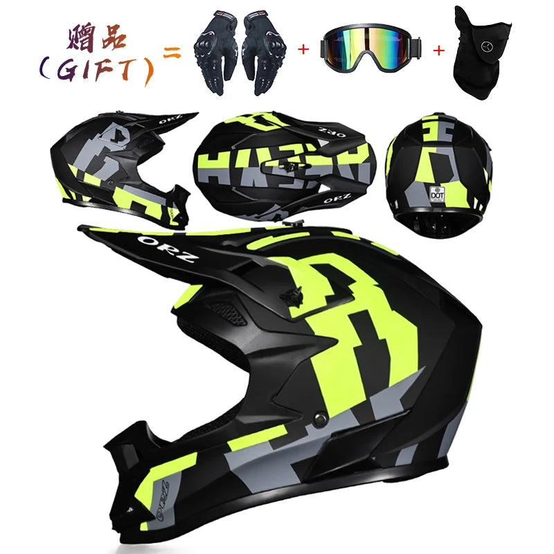 Motorcycle helmet motorcross off-road helmets ATV Dirtbike downhill racing helmet DOT capacete Bicycle DH speed reduction