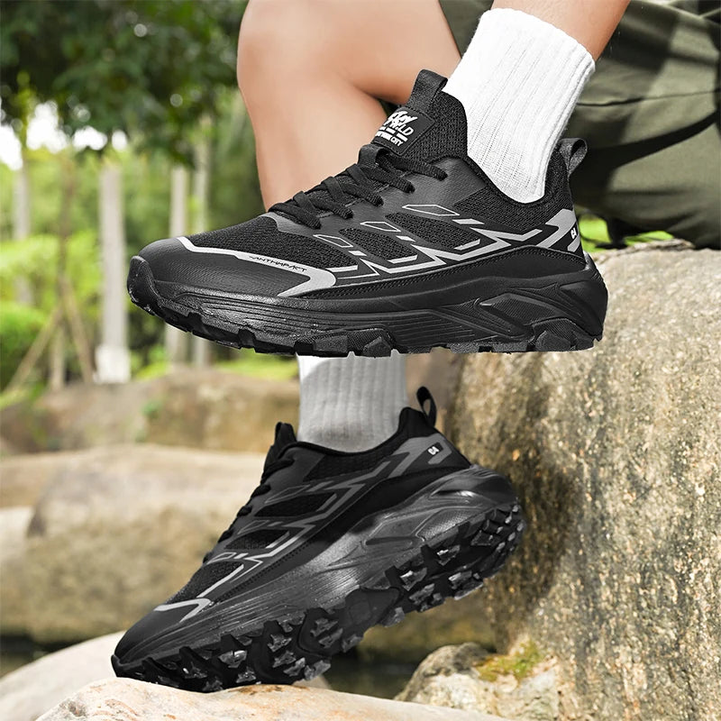Men's high-quality sports casual shoes Four Seasons new breathable city outdoor hiking shoes fashion anti-slip walking sneakers