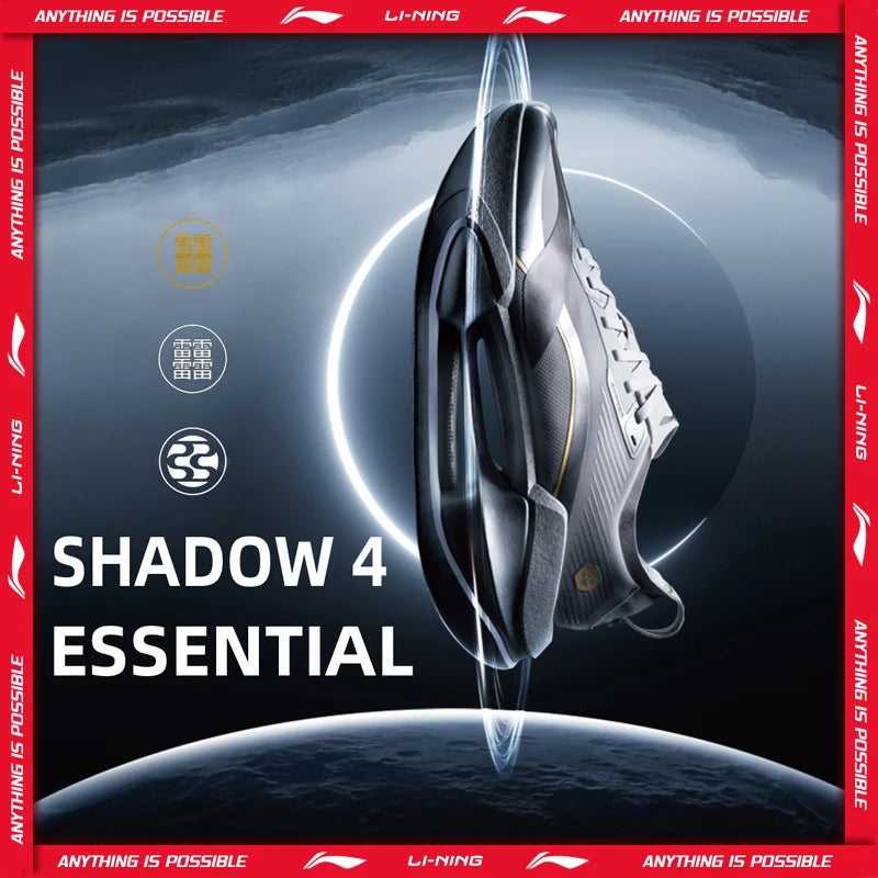 ស្បែកជើងរត់ Li-Ning SHADOW 4 ESSENTIAL សម្រាប់នារី SUPER BOOM Rebound-Speed ស្បែកជើងកីឡា LiNing សម្រាប់រត់ហាត់ប្រាណប្រចាំថ្ងៃ ARRW008