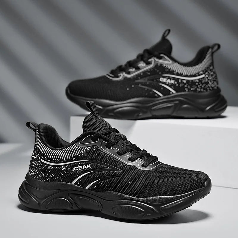 Men's light casual sneakers Four seasons soft sole breathable non-slip comfort youth outdoor walking speed running sports shoes
