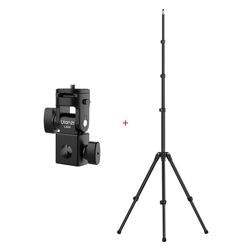 Ulanzi LA04 Universal Light Stand Adapter ជាមួយជើងទ្រ Cold Shoe ទំហំ 1/4" សម្រាប់ជើងទ្រទូរសព្ទ កាមេរ៉ា DSLR ភ្លើង LED ផ្អៀង 180° សម្រាប់បំភ្លឺ