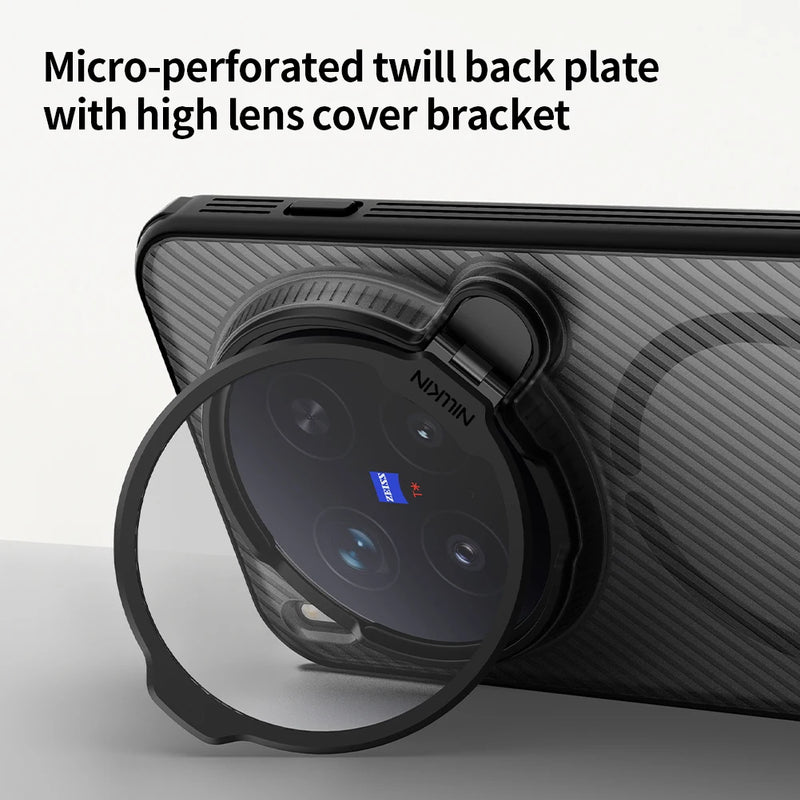 NILLKIN For Vivo X300 Pro Magsafe Case CamShield Prop With Transparent Camera Holder Back Cover for Vivo X300 Magnetic Cases