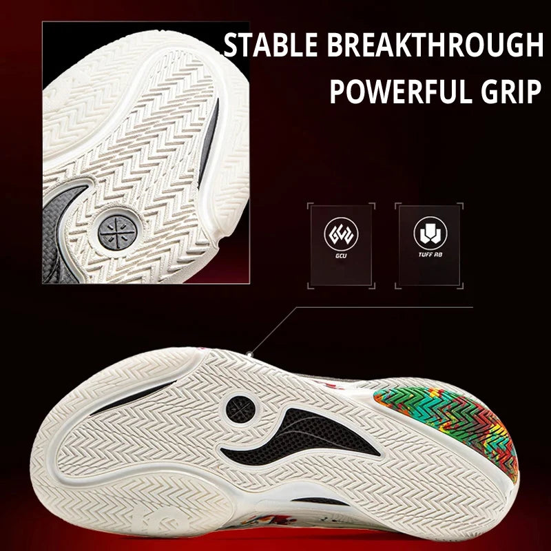 ស្បែកជើងបាល់បោះអាជីព Li-Ning សម្រាប់បុរស WADE 808 5 ULTRA V2 SUPER BOOM Cushion LiNing Competition Sneakers ABAV045