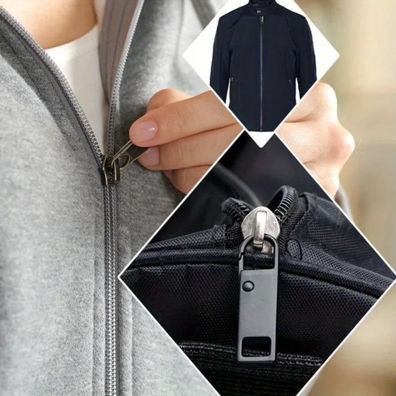 2pcs Detachable Zipper Pull, Replacement Zipper Accs For Jeans & Backpack, Sewing Tools.Replace zipper components