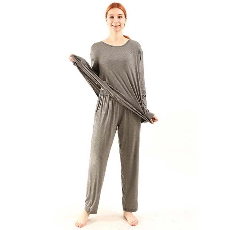 Women’s Loungewear Pajamas 2 Pieces Set for Woman Clothes Soft Lounge Wear 3XL-7XL Large Loungewear Suit Elastic Waist Pants