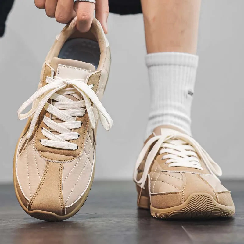 Men's retro casual shoes four seasons fashion tide shoes breathable light soft-sole non-slip comfort outdoor walking board shoes