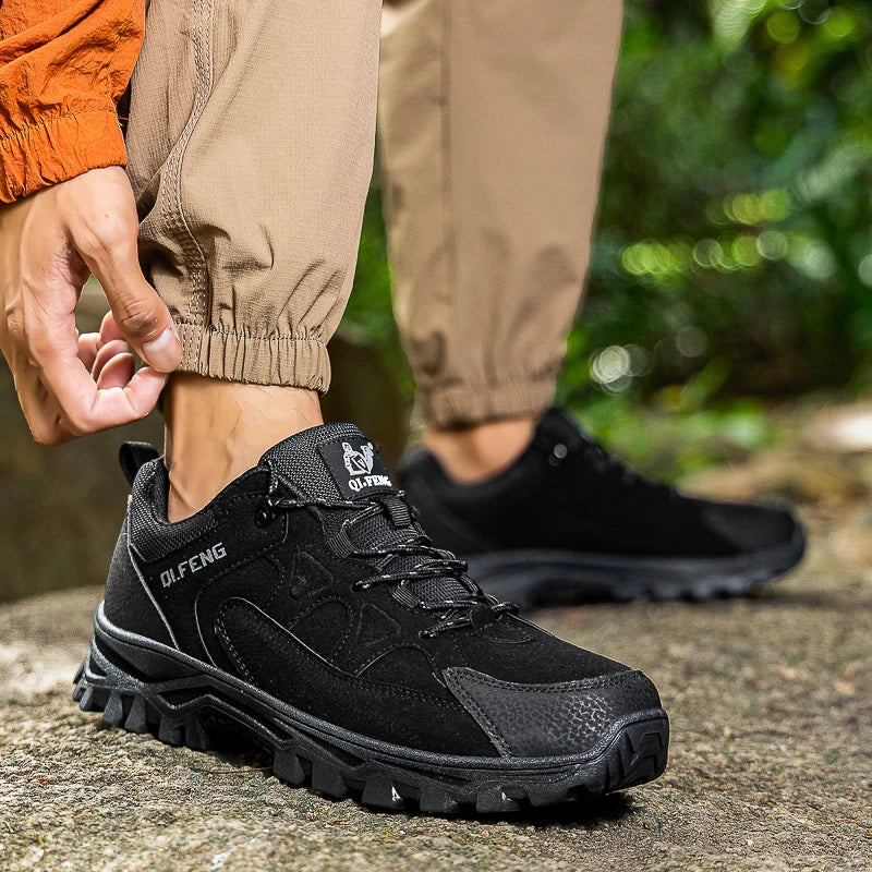 Men's off-road hiking sneakers four season Non-slip comfort outdoor casual walking shoes fashion plus size sports running shoes