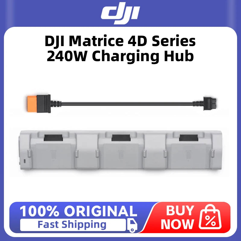 DJI Matrice 4D Series 240W Charging Hub It can simultaneously connect three batteries and charge them one by one