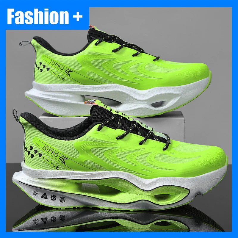 Unisex Sports Shoes Autumn Mesh Breathable Outdoor Running Shoes New Soft Soled Rebound Anti Slip Marathon Training Shoes