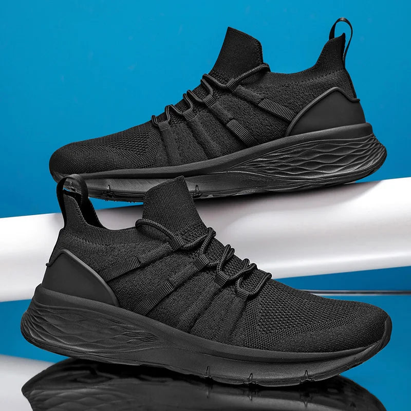 Mens Running Shoes 2025 New Lightweight Breathable Sports Shoes Shock-absorbing Casual Jogging Fitness Training Tennis Shoes