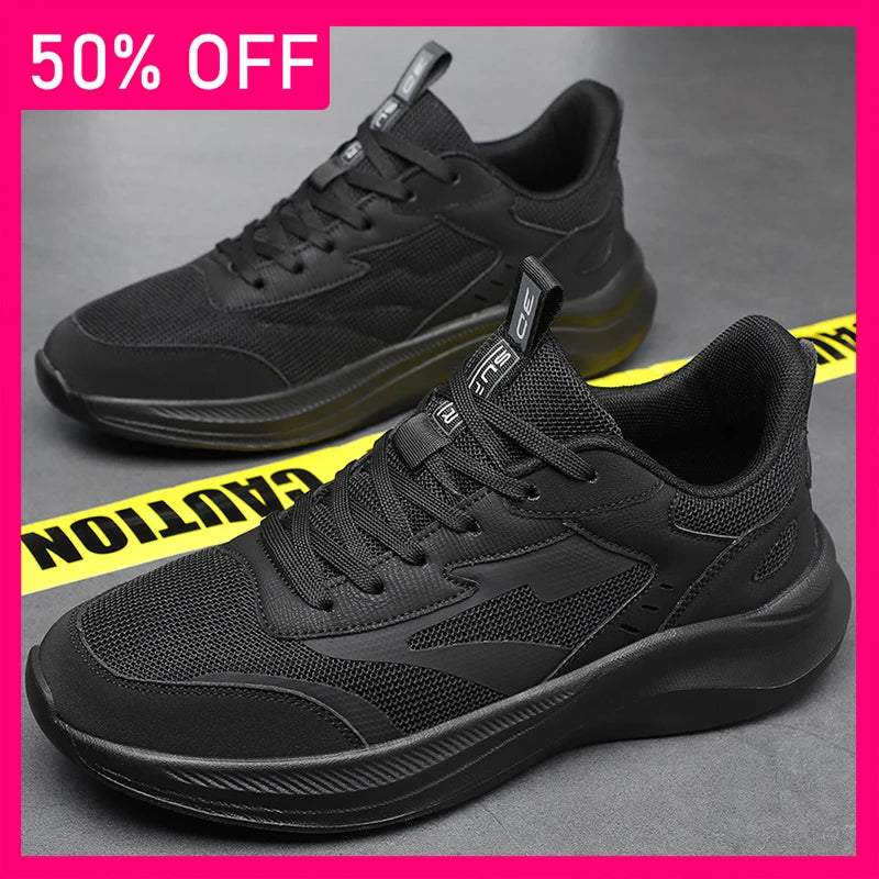 Men Sports Shoes Fashion Casual Mesh Breathable Outdoor Running Shoes New Soft Soled Non Slip Comfort Versatile Fitness Shoes