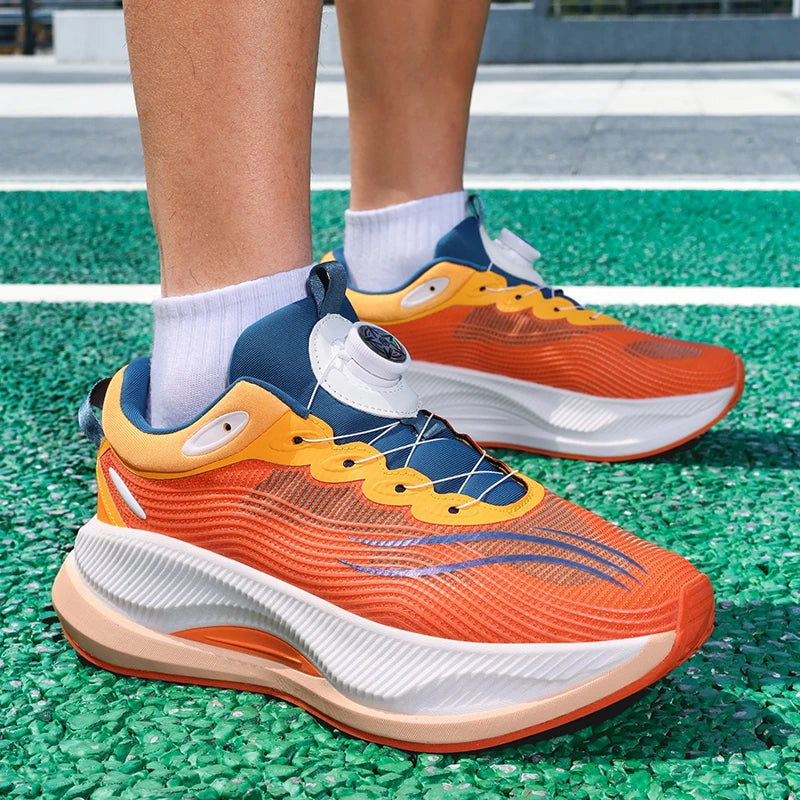 Men's sports shoes four season fashion soft sole breathable outdoor anti slip Racing running shock-absorbing casual sports shoes