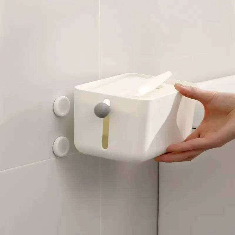 2 Circular Magnetic Hooks with No Drilling for Bedroom Remote Control Storage, Wall Mounted Router Socket Holder