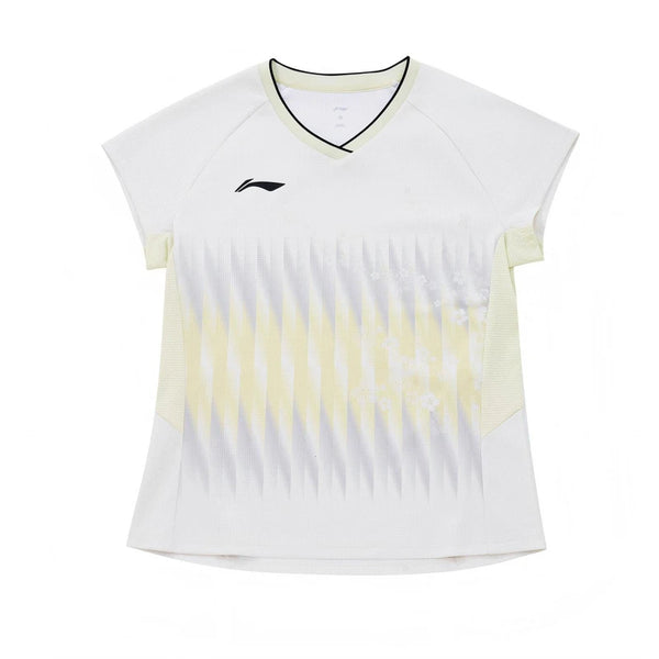 អាវយឺតវាយសី Li-Ning សម្រាប់នារី LN DRY 100% Polyester ដែលអាចដកដង្ហើមបាន សម្រាប់ហ្វឹកហាត់ អាវ LiNing សម្រាប់ប្រកួតអាជីព AAYW210