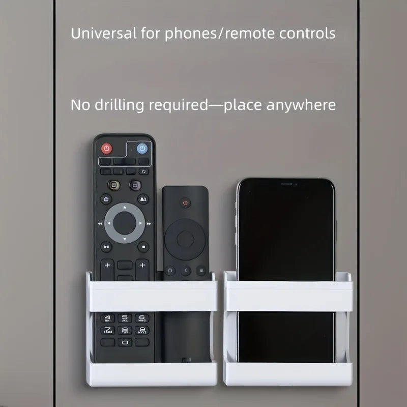 2PCS Multi-Purpose Mount Secure Phone Charger,Organize Remote Controls Universal Wall,Desk Holder for Router,Bedside Nightstand