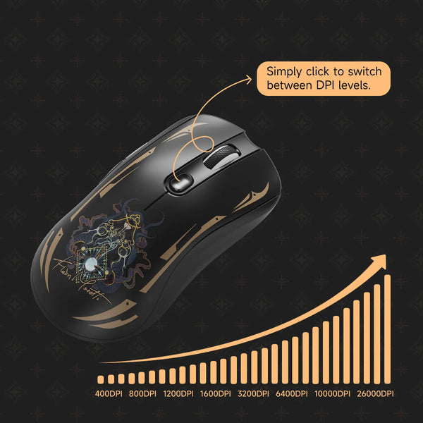 កណ្ដុរហ្គេម Akko AG ONE 8K E-Sports PAW3395 Sensor USB Type-C / Nearlink&Bluetooth Wireless Lightweight Ergonomic Custom Mouse