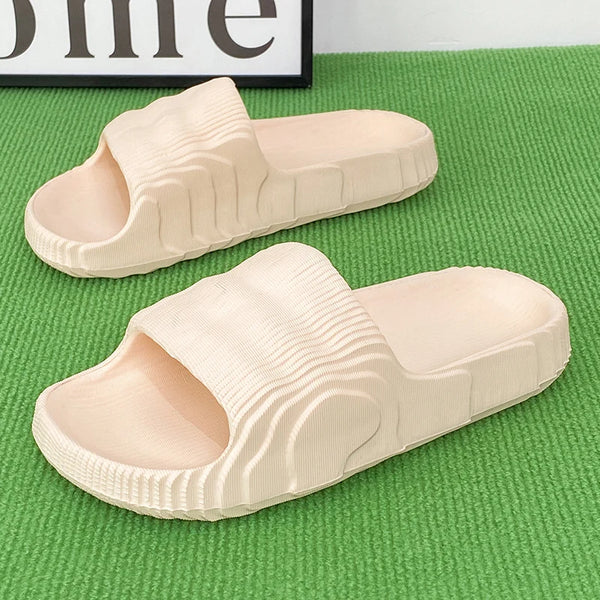 Unisex Indoor Soft Slide Slippers Summer Beach Rubber Slippers for Men And Women Comfortable Flexible Slip-On Home Shoes