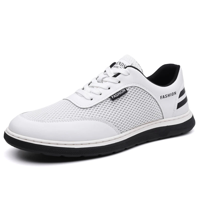 Men Sports Shoes Trendy Mesh Casual Breathable Comfortable Summer New Soft Sole Lightweight Outdoor Walking Tennis Shoes for Men