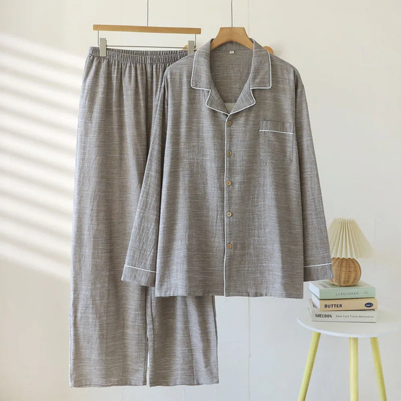 Couple Set Long Sleeves Trousers 2Pcs Pyjamas Suit Pijama Women Men Loungewear New Spring Autumn Homewear Soft Casual Pajama