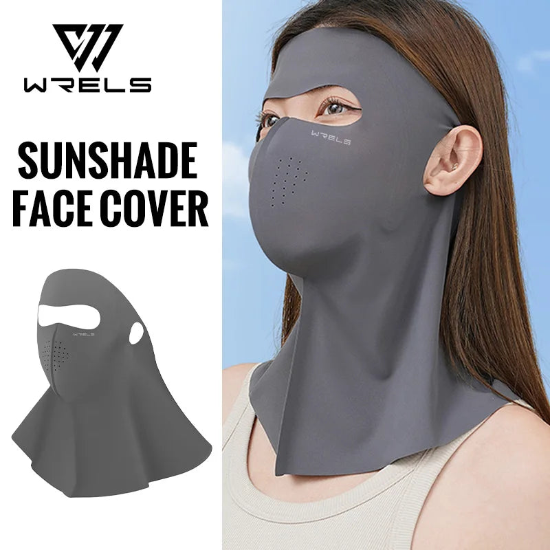 WRELS Anti UV Full Face Cover UPF 50+ Summer Face Mask Breathable Sunscreen Sports Face Covering Sun Protection Face Mask